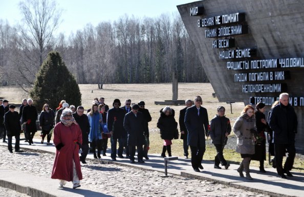 В мемориальном комплексе «Хатынь» прошло памятное мероприятие