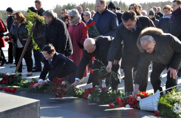 В мемориальном комплексе «Хатынь» прошло памятное мероприятие