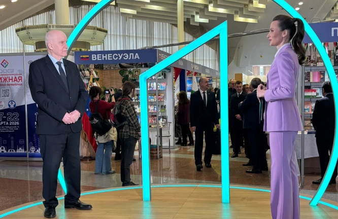 Генеральный секретарь СНГ С.Лебедев дал интервью белорусскому телеканалу «Первый информационный»