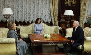 Состоялась встреча Президента Беларуси А.Лукашенко с Председателем Совета Федерации Федерального собрания России В.Матвиенко