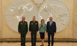 Руководитель аппарата Генерального секретаря СНГ С.Бурутин посетил Секретариат Совета министров обороны государств – участников СНГ