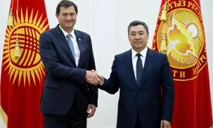Президент Кыргызстана С.Жапаров принял Министра иностранных дел Беларуси М.Рыженкова