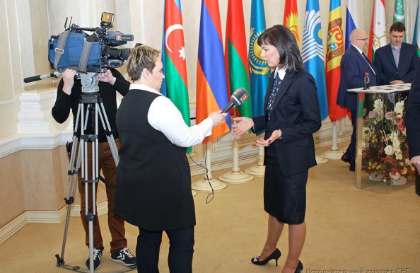 Гашение марки к 100-летию БЕЛТА состоялось в Минске в рамках заседания Информсовета СНГ