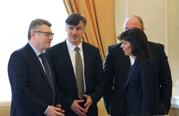 Гашение марки к 100-летию БЕЛТА состоялось в Минске в рамках заседания Информсовета СНГ