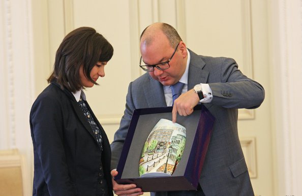 Гашение марки к 100-летию БЕЛТА состоялось в Минске в рамках заседания Информсовета СНГ